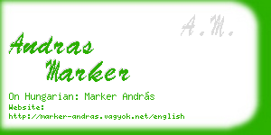 andras marker business card